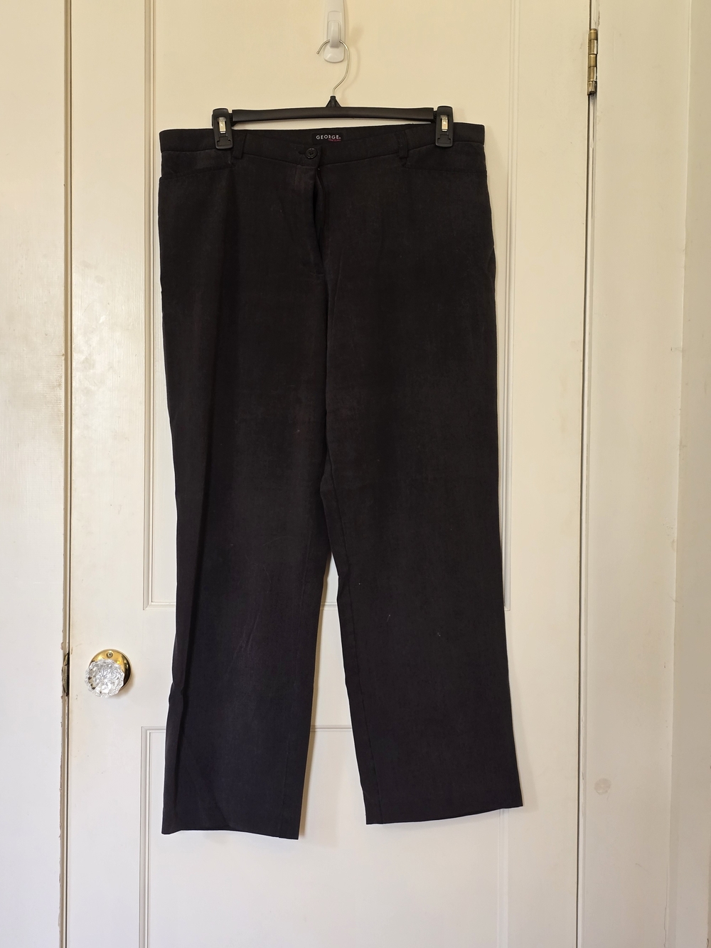 George Women's Black Straight-Leg Trousers